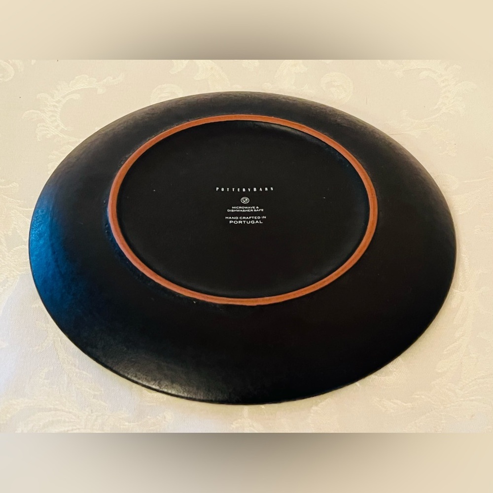 NWOB Pottery Barn Rustic Reindeer Terracotta Dinner Plates S/4 Christmas Holiday - Picture 15 of 16